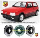 DISCHI Freno Sportivi Per Fiat UNO Turbo Tarox BREMBO POSteriori